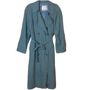 Vintage London Fog Green Trench Coat Size 22/ 3XL